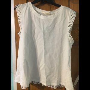 White hazel tank top